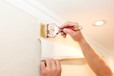 Pose de papier peint à Plénisette — revêtements muraux et toiles de verre